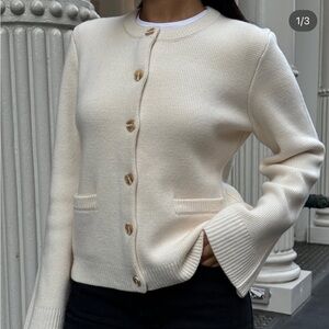 Perfect Condition Quince Cashmere Structured Cardigan size M